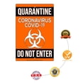 thumbnail image 5 of Warning Do Not Enter Display Quarantine Disease Outdoor Health and Safety Office Notice Novelty Aluminum Metal Sign 8"x12", 5 of 5