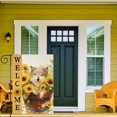 thumbnail image 4 of Summer Wolf Garden Flag Double Sided Polyester 12x18 Inch Sunflower Outdoor Decorative Yard Flag for Home Farmhouse Patio, 4 of 6