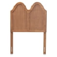 thumbnail image 2 of Tobin Vintage Classic and Traditional Ash Walnut Finished Wood Twin Size Arched Headboard, 2 of 4