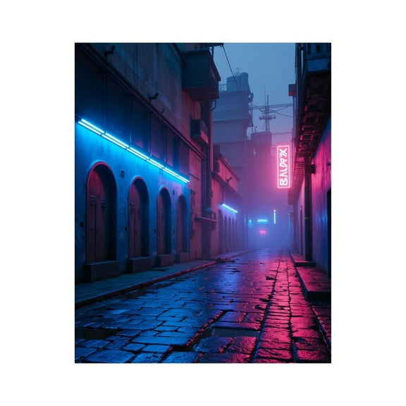 Paint By Numbers Kit for Adults Beginner - Neon Alley Nightscape Moody Atmosphere DIY Canvas Painting Kits for Adults, Frameless Paint By Number for Adults for Home Wall Decor 16x20 Inch