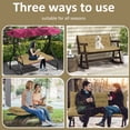 thumbnail image 7 of 60" Porch Swing Cushions with Ties, Waterproof & Fade Resistant, 3 Seater Thickened 4” Replacement Cushion for Outdoor Patio, Garden & Backyard, 7 of 7