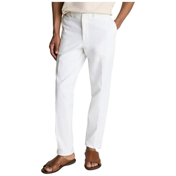 Kenneth Cole Mens Slim fit Dress Pants 29 / 32 White Solid