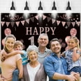 thumbnail image 3 of 12th Happy Birthday Rose Gold Theme Backdrops Banner Birthday Party Decor Supplies,5.9x3.6ft, 3 of 4