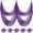 Purple, variant on 5 Pack Halloween Decorations, Kabnic Halloween Gauze - Creepy Cloth for Indoor & Outdoor Halloween Decor, Haunted Houses, Gardens, Front Doors & Spider Web Decorations, 30"W x 72"L
