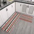 thumbnail image 2 of Red Christmas Deer and Tree Pattern Kitchen Rugs Sets Of 2,Anti Fatigue Kitchen Mat Rugs Non Slip Washable,Decorative Kitchen Floor Mats for Kitchen,Sink,Laundry,17"x30"+17"x47", 2 of 7