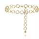 thumbnail image 1 of Cadena de cintura de metal para mujeres y niñas, cinturones de eslabones ajustables para el cuerpo, joyería de moda para el vientre para vestidos vaqueros dorados TUNC Sencillez, 1 of 4