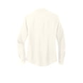 thumbnail image 2 of MERCER+METTLE Women's Stretch Crepe Long Sleeve Camp | Lightweight Button Up Shirt for Women, Collared Shirt for Work - Ivory Chiffon 4XL, 2 of 2