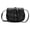 Black, variant on Vintage Genuine-Leather Saddle Bag for Women Semicircle Crossbody & Shoulder Purse, Timeless EuroUS Style