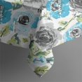 thumbnail image 5 of Pioneer Flower Floral Print Pattern Square Tablecloth,Waterproof Square Table Cover,Wipeable Spillproof Washable Table Cover for Home Kitchen Party Decor 52"x52"(132x132cm), 5 of 6