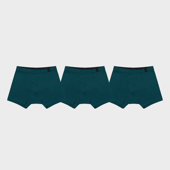 Pair of Thieves Men's 3pk SuperiAir Boxer Briefs - (Dark Teal Blue, Large)