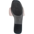 thumbnail image 4 of Womens Ruched Fabric Slide Sandals Open Toe Flat Sandals with Heel Cushion, 4 of 6