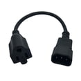 thumbnail image 1 of Cable de alimentación perfecl IEC320 C14 macho a estándar americano 5-15R hembra negro 10A, 1 of 8