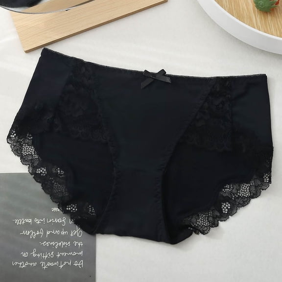 Women'sSeamless Ice Silk Comfortable Body Breathable Underwear Lace Briefs Senior Front Silky Invisible Low Rise Hipster Cheeky No Show Thong Seamless