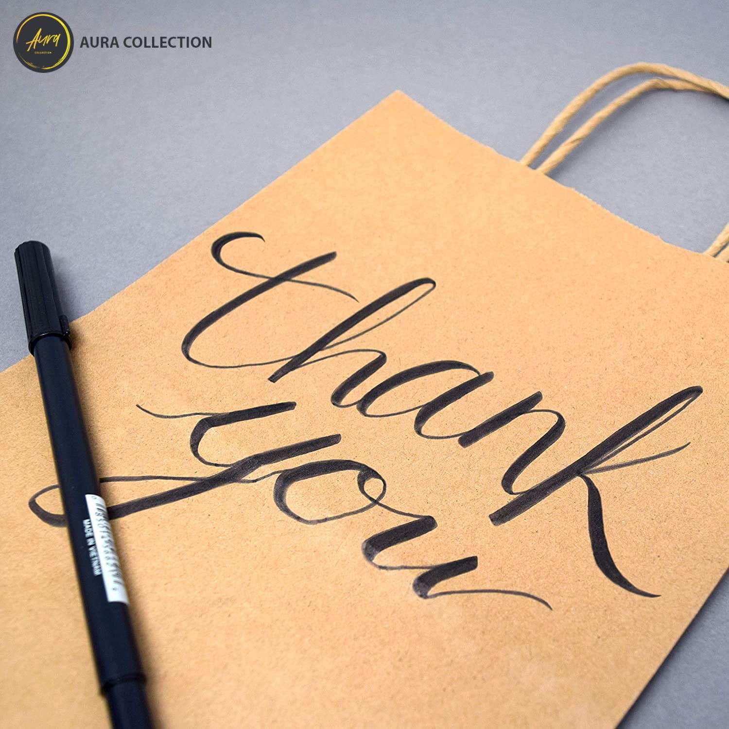 Art of Aurra Brown Kraft Paper Bags(25 Pcs)