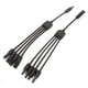 thumbnail image 1 of Adaptador impermeable Ticfox del conector del cable de rama Y del panel solar 2 piezas negro, 1 of 11