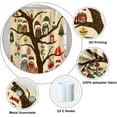 thumbnail image 5 of Christmas Tree Shower Curtain for New Year Bathroom Owl Santa Hat Elk Merry Christmas Theme Bath Curtain with Hooks Waterproof Fabric Polyester New Year Shower Curtain, 72x72 Inch, 5 of 6