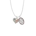 thumbnail image 2 of Delight Jewelry Silvertone Small Heart with Pink Ribbon ''The Cure'' Best Mom Ever Charm Necklace, 2 of 4