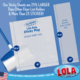 thumbnail image 3 of LOLA ROLA Sticky Mop Refill, Pet Hair/Lint Remover & Cleaner, Adhesive Roller - 6 Pack, 3 of 8