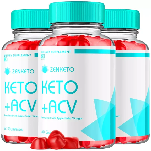 ZenKeto ACV Gummies Maximum Strength Weight Management Supplement 180 Gummies