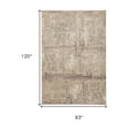 thumbnail image 5 of 8' X 10' Tan Ivory And Brown Abstract Area Rug, 5 of 9