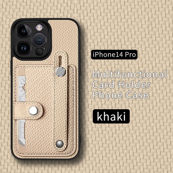For iPhone 14 Pro Phone Case,Luxury Leather Wallet protection Shockproof Case,Slim Card Solt Case