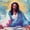 Black Jesus I, variant on Elephant Stock Black Jesus I Wall Art - Horizontal Canvas Wall Art - Bedroom Wall Decor - Religion And Spirituality Canvas - Blue And Pink Decor - 12" x 8"