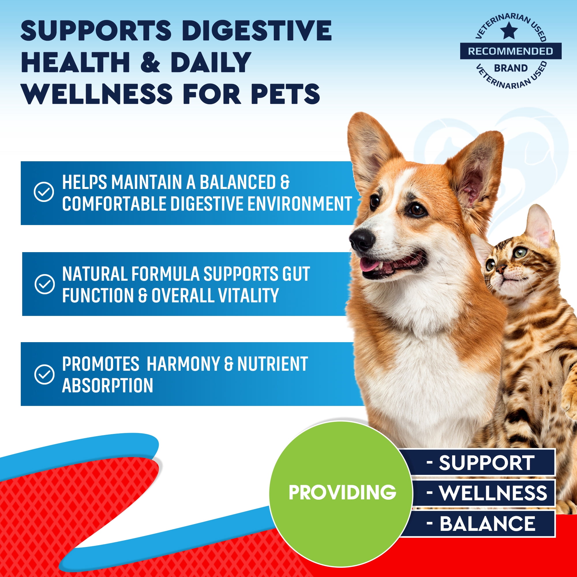 Natural Digestive Support for Dogs, Puppies & Cats, Kittens – Herbal Blend with Wormwood, Black Walnut – Promotes Healthy Gut – Advanced Formula for Large, Medium Small Pets para Perros