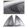thumbnail image 4 of 2 piezas de s de triángulo para ventana trasera, calcomanías de ajuste, cubierta de marco para Tesla Model Y, piezas de repuesto de moda negro brillante Soledad Etiqueta de la ventana trasera, 4 of 7