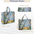 thumbnail image 6 of FORMRS Womens Corduroy Tote Bag Crossbody Shoulder Handbag with Pocket, Colorful Leaves, 6 of 7
