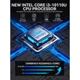 thumbnail image 3 of GMKtec Mini PC, Intel Core i3-10110U(Up to 4.1GHz), 16GB DDR4 512GB SSD, Mini Desktop Computer, Dual HDMI, NucBox G3 Pro, 3 of 8