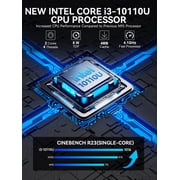GMKtec Mini PC, Intel Core i3-10110U(Up to 4.1GHz), 16GB DDR4 512GB SSD, Mini Desktop Computer, Dual HDMI, NucBox G3 Pro