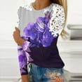 thumbnail image 2 of Shorts pour Femmes T-Shirt Décontracté à Carreaux à Col Rond à Manches Courtes Haut Ample,Tops pour Femmes,Hauts à Manches 3/4 pour Femmes,Hauts Décontractés pour Femmes, 2 of 5