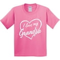 thumbnail image 3 of Inktastic I Love My Grandpa in White Chalk Heart Youth T-Shirt, 3 of 5