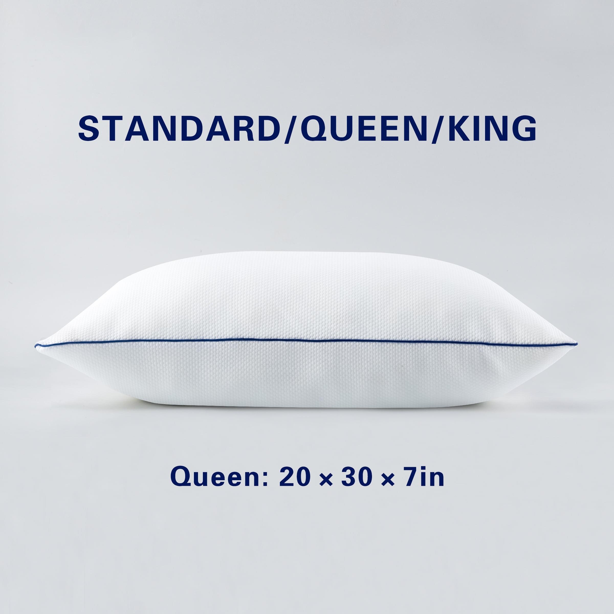 Subrtex Shredded Memory Foam Pillow for Sleeping with Removable Cooling Cover, Queen, 1 Pack