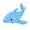 Blue, variant on PrimeGo Ocean Animal Dog Toy Plush Squeaky Dog Chew Toy Textured Fabric Stuffed Animals for Small Medium Dogs Chewing Puppy Teething