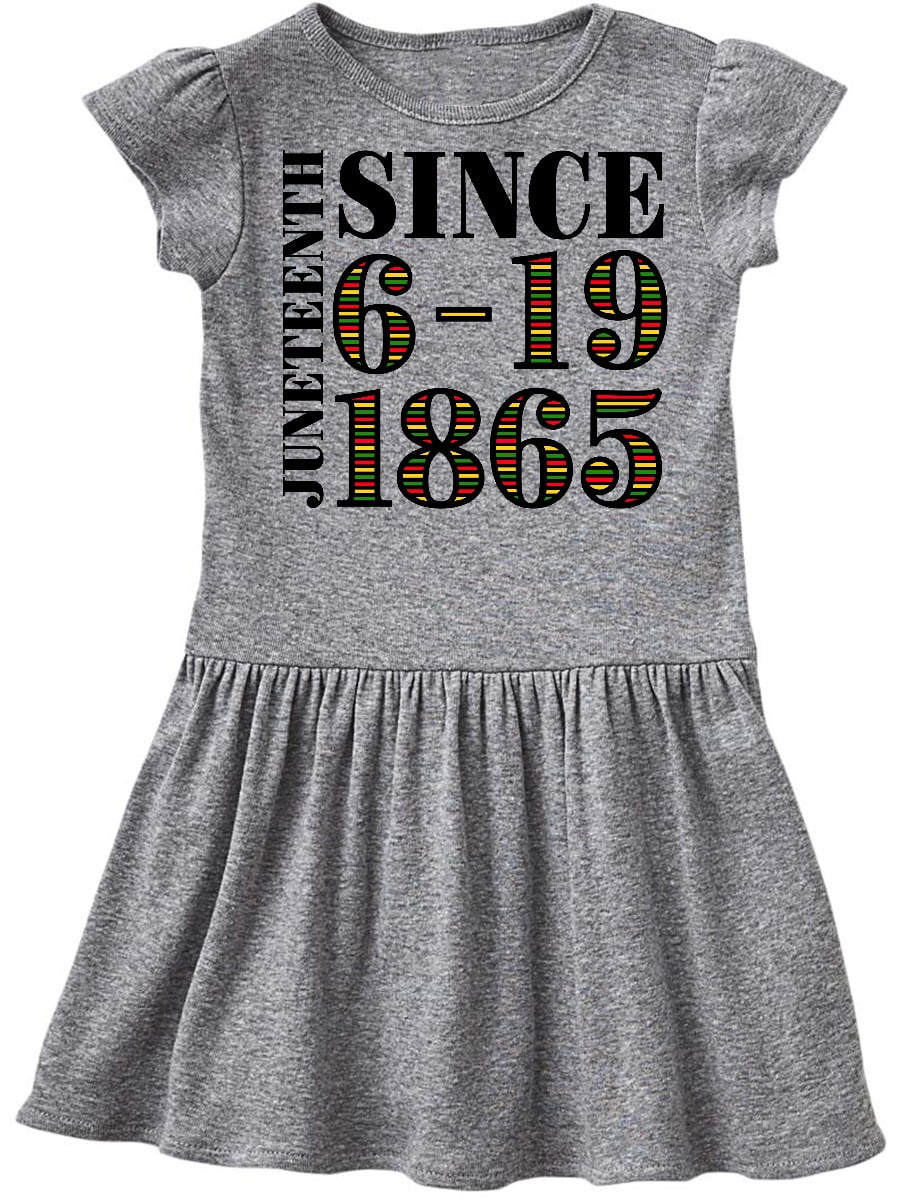 INKtastic - Juneteenth Since 6-19-1865 Toddler Dress - Walmart.com