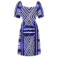 thumbnail image 7 of Blue African Mud Cloth Design Sleeveless Dress Party dresses Female clothing women's summer dresses 2024 dress, 7 of 7