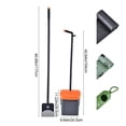 thumbnail image 3 of Fesfesfes Dog Pooper Scooper Swivel Bin Rake Kit with 35 Waste Bags,46" Long Handle Adjustable Portable Non-Breakable Poop Scooper Easy to Clean Pet Waste, 3 of 7