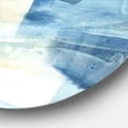 thumbnail image 2 of Designart 'Indigo Panel IV' Geometric Metal Circle Wall Art, 2 of 3