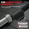 thumbnail image 5 of ROALW Olympic Barbell Bar 6.5 ft - 1,000 lb Capacity for Weightlifting, Powerlifting, Bench Press, Deadlift & Squat - Strength Training Barbell for Gym,Black Silver, 5 of 8