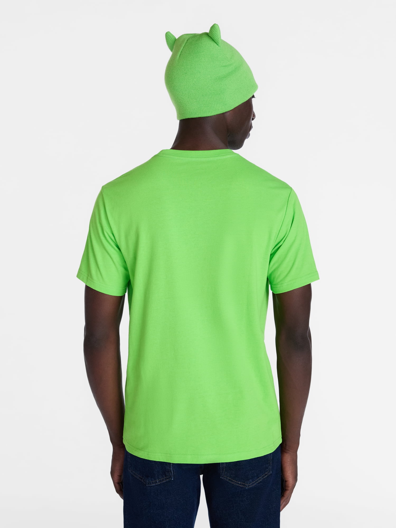 Monsters Inc. Men’s Mike Wazowski Cosplay Graphic Tee and Beanie Set, 2 Piece, Sizes XS-3XL