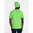 thumbnail image 4 of Monsters Inc. Men’s Mike Wazowski Cosplay Graphic Tee and Beanie Set, 2 Piece, Sizes XS-3XL, 4 of 6