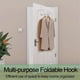 thumbnail image 2 of 2 Pack over the Door Hooks Hanger, Sturdy Foldable over Door Drying Rack for Clothes, Coats, and Towels, 2 of 5