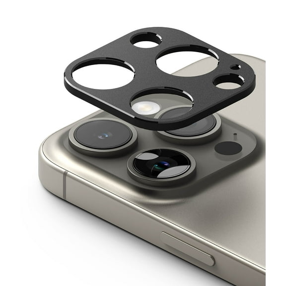 Ringke for iPhone 15 Pro Max 15 Pro [Camera Lens Protector] Slim Heavy Duty Aluminum Frame - Black