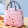 thumbnail image 5 of Bolsa térmica para el almuerzo para mujer, bolsa térmica reutilizable para el almuerzo, para el trabajo, la oficina, viajes, picnic, llama rosa, 5 of 5