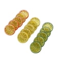 thumbnail image 2 of Rodajas de limón: 5 de cada  de color amarillo verde y naranja 15 piezas tamaño: 5x5 cm Rodajas de fruta simuladas ANGGREK Otros, 2 of 8