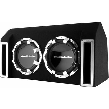 Audiobahn Dual 12" Subwoofer Party Pack System with Bandpass Enclosure, 1600W