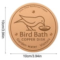 thumbnail image 3 of 3PCS Bird Bath Purification Disk Pure Copper Outside Winter Solar Powerful Birdbath Wild Bird Pedestal Cleaner Humming Feeder Cage Dispenser Heater Ground Garden Lover Women Gift, 3 of 7