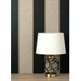 thumbnail image 5 of Brewster Home Fashions Rydia Black Stripe Wallpaper, 20.5-in by 33-ft, 56.38 sq. ft., 5 of 6