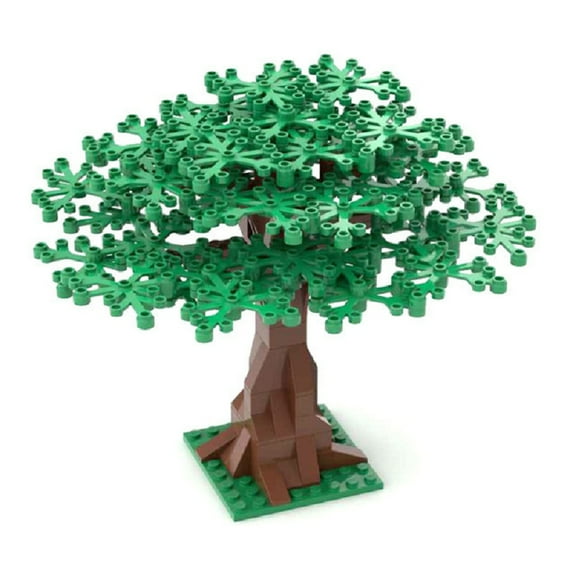 Big Tree Building Sets Block Toys Rainforest Garden Park Trees and Plants Flowers Classic Botanical Accessories Bricks for Kids Compatible Major Brands